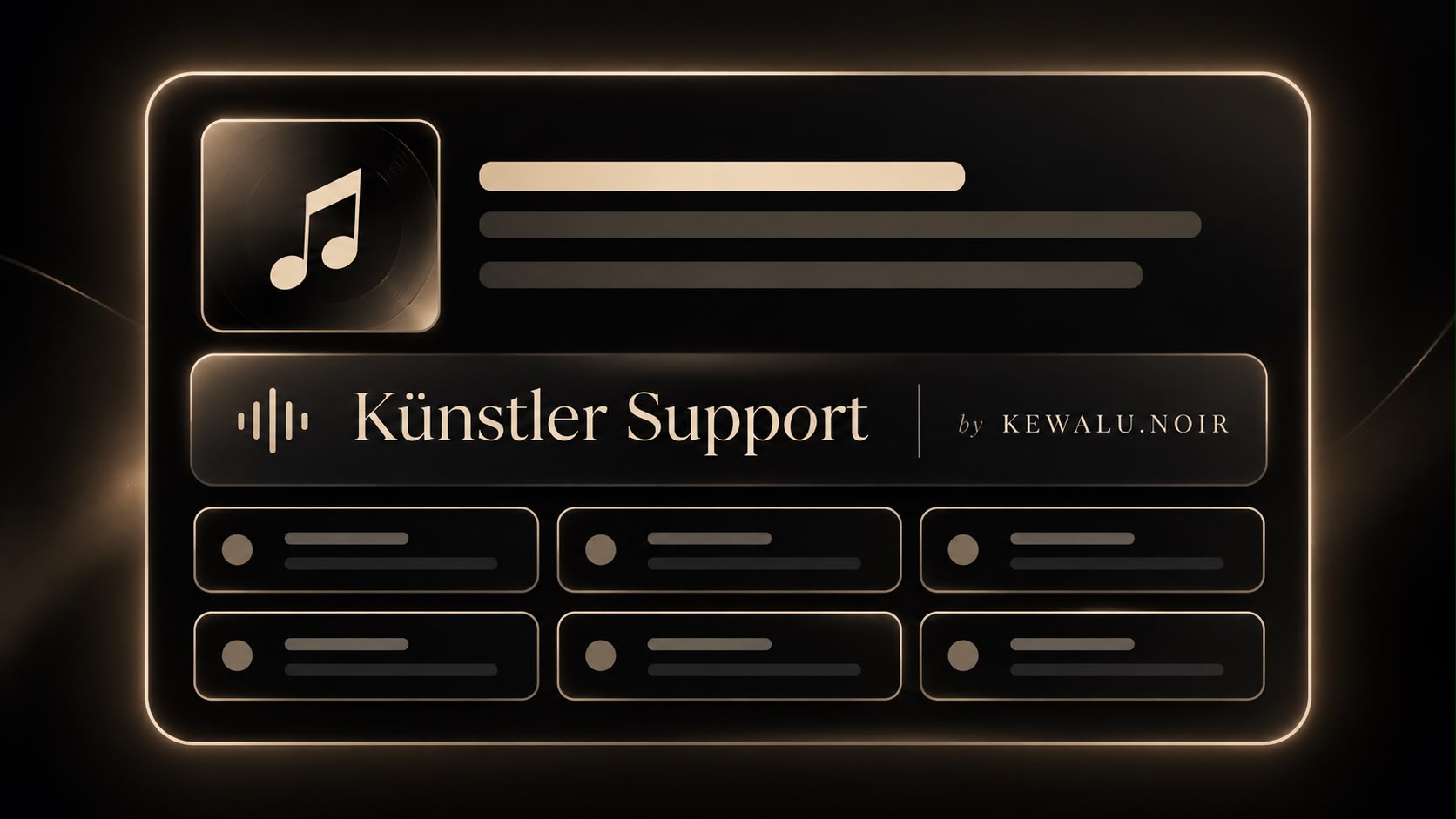 Künstler Support by KEWALU.NOIR